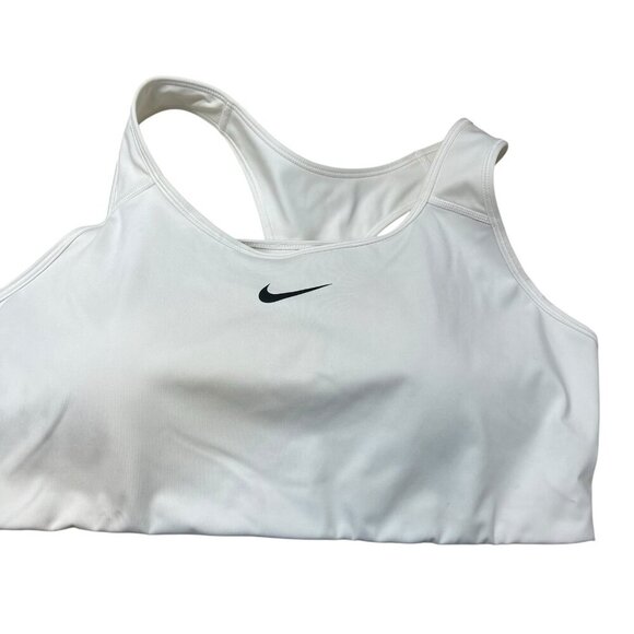 Nike Womens Swoosh Medium-Support Padded Sports Bra Plus Sz 2X White DH3384-100 - Picture 2 of 7